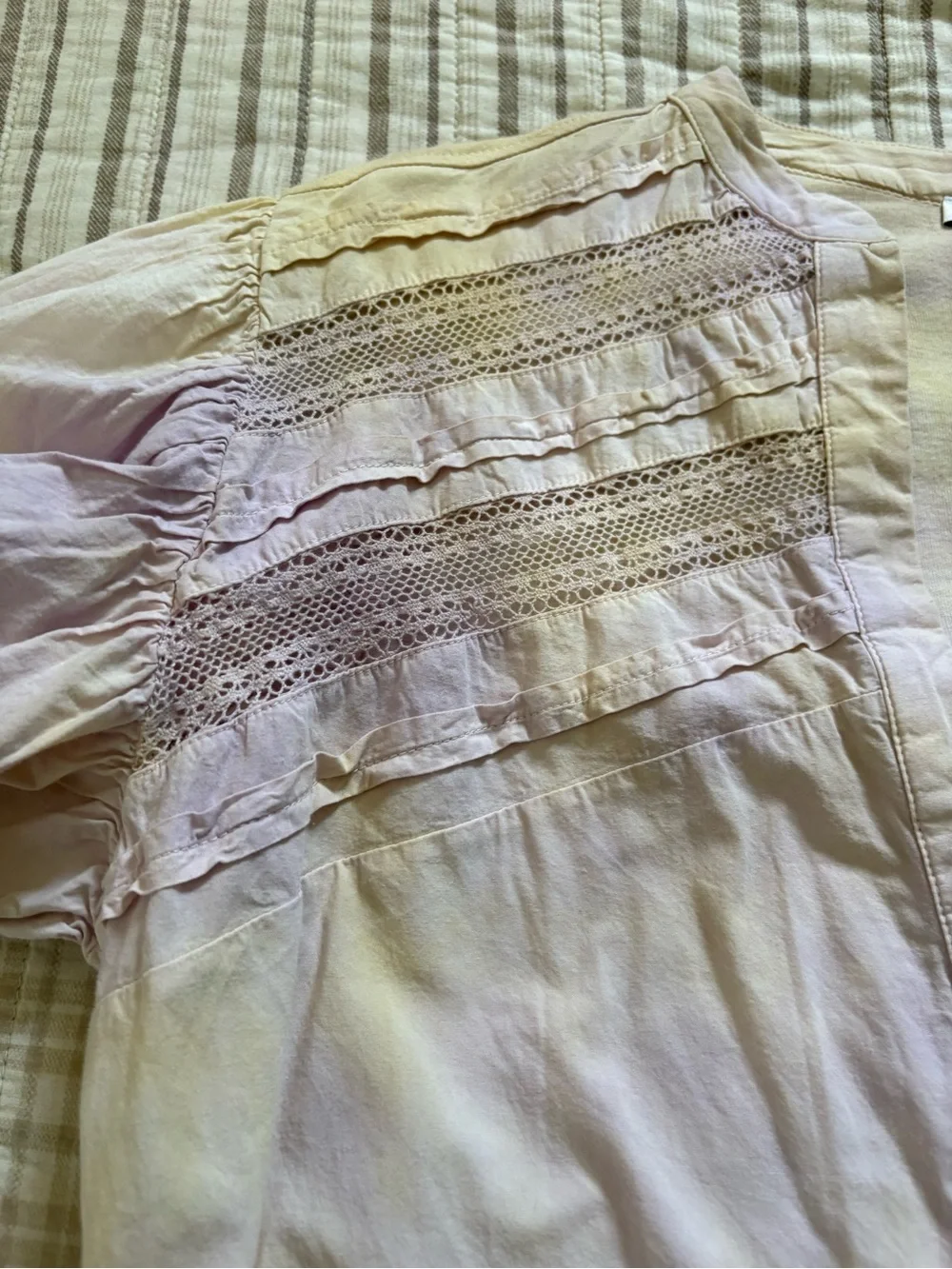 ZARA Tie Dye Romper Puff Sleeves | Size S | Yellow Purple Jumpsuit | Oversized - Picture 3 of 13
